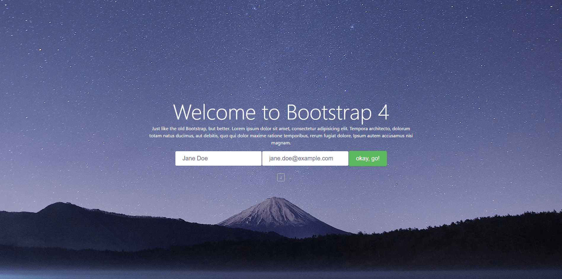 Bootstrap 4 Sample