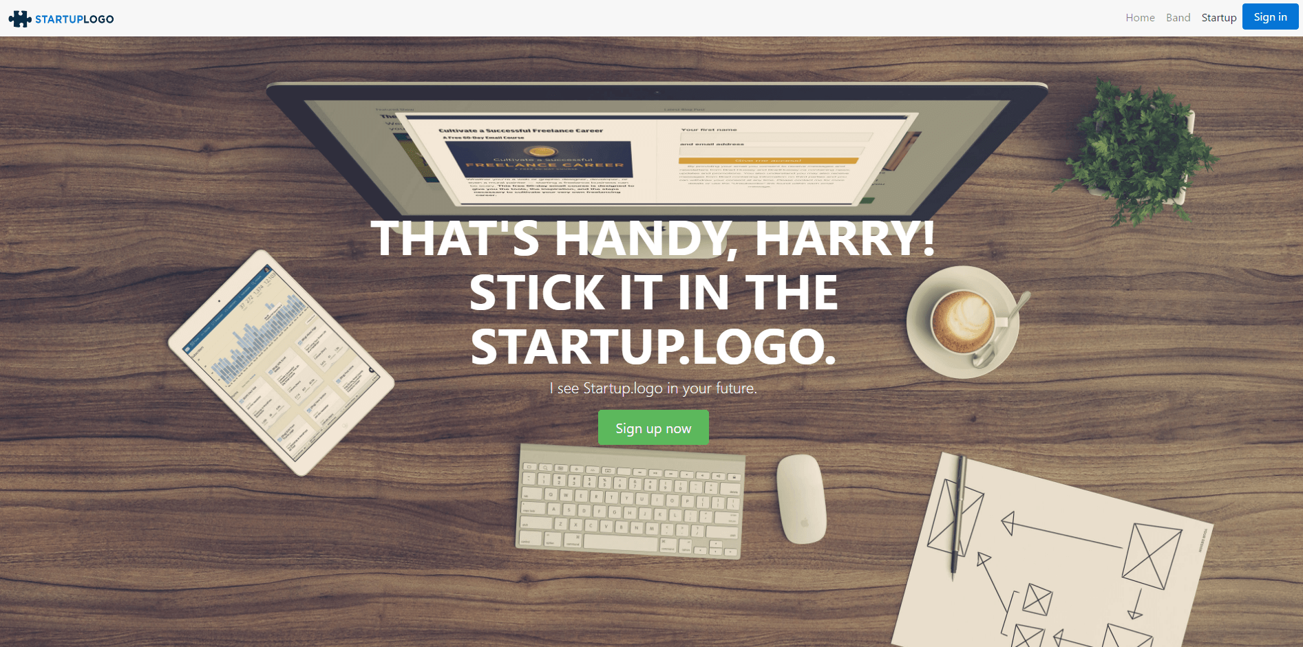 Bootstrap 4 Startup Sample